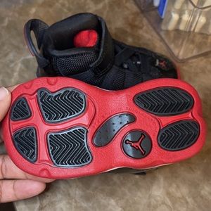 Jordan 6 rings black and red